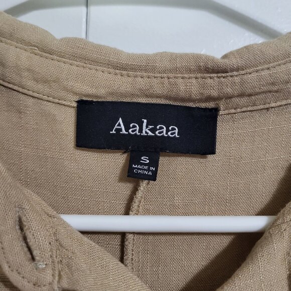 AAKAA Women's Romper Khaki Tan  SZ SM - Picture 6 of 9